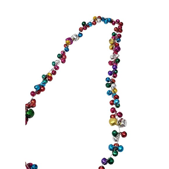 Royal Jewel Jingle Bell Christmas Garland, 4 Feet - Picture 2 of 4
